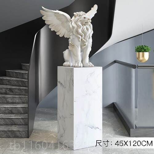 新款轻奢大子型狮客厅落地摆件公办室门口展厅塑装饰品开业乔迁礼