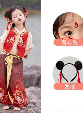 高档哪咤cs魔童同款衣服童儿童国风服套装演出服男女幼儿园o表演