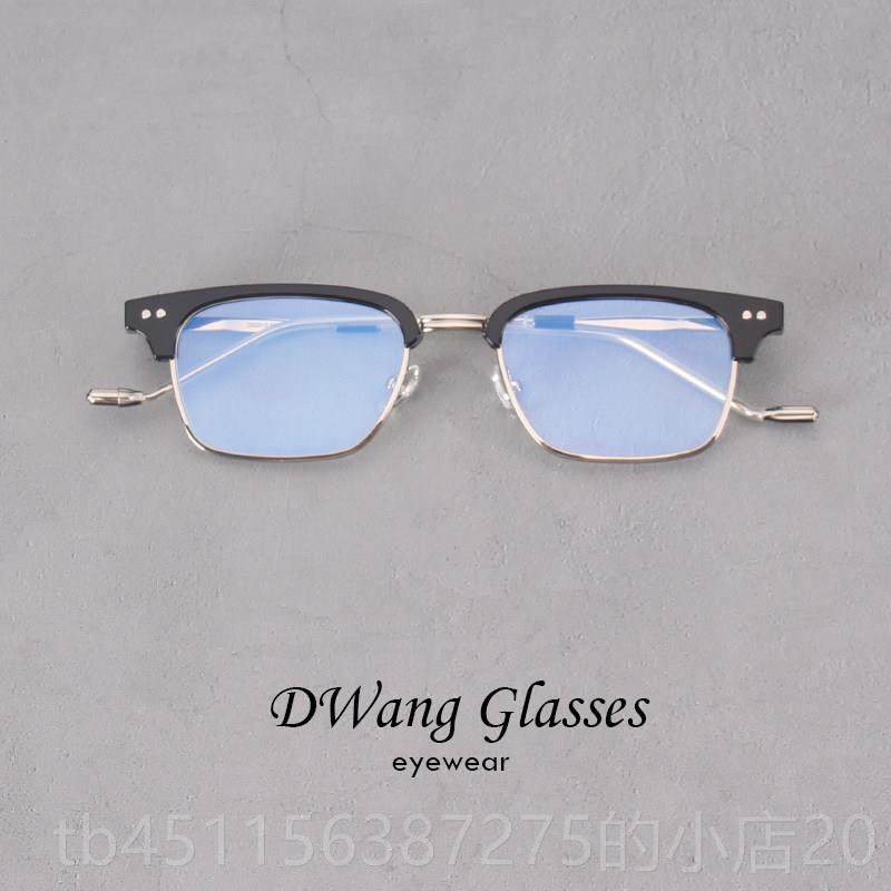 高档防瀚蓝款光眼镜防辐射个性方镜架框金张若昀同镜框男潮网红配