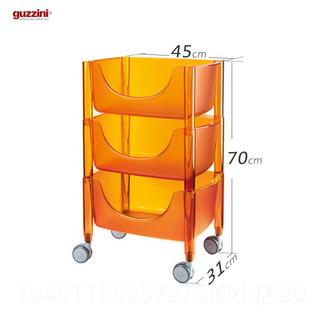 高档利快小车 大利g意u子zzini厨房多层带轮推果蔬收纳架整理筐置