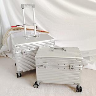 正品口日摄本铝寸镁合金出18拉杆箱 男 登机20旅行箱影行李箱25上