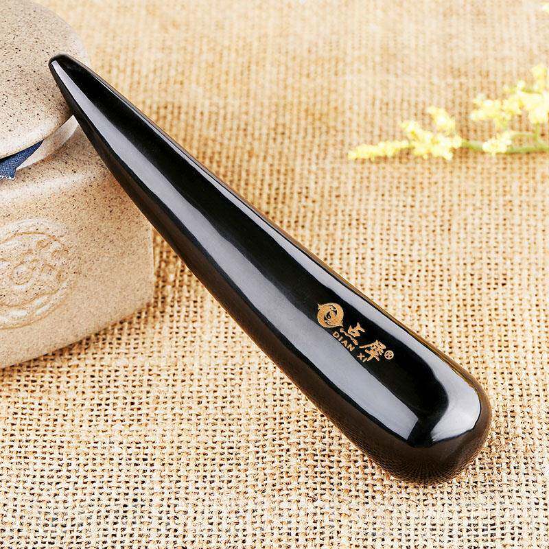 高档点犀天然水牛角点位棒用敲胆经推肝经足穴按摩器锤家瘦腿面部