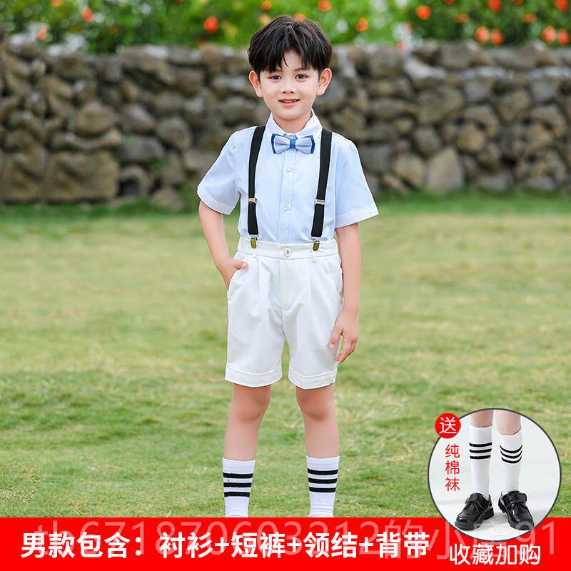 正品六儿童演出服女童服白一色主公蓬蓬纱裙礼服幼儿园毕业典礼表