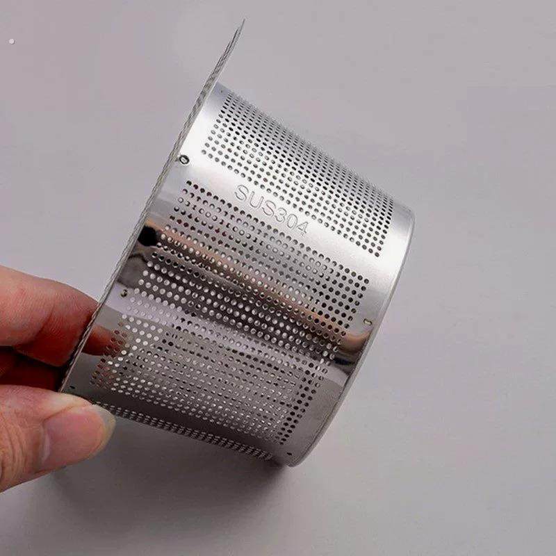 8.5厨房水槽过滤网细孔防堵304不锈钢下水器大号滤网洗碗水池漏斗