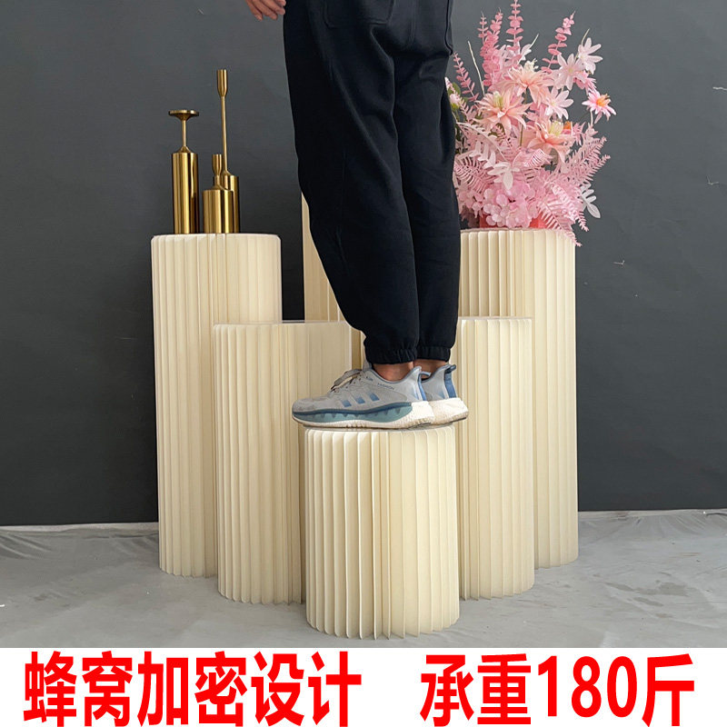 纸圆柱展示台产品中岛地台流水台模特展台底座化妆品橱窗陈列摆台,商业/办公家具,展示地台/底座,淘宝优惠券,粉丝福利购,淘宝优惠卷
