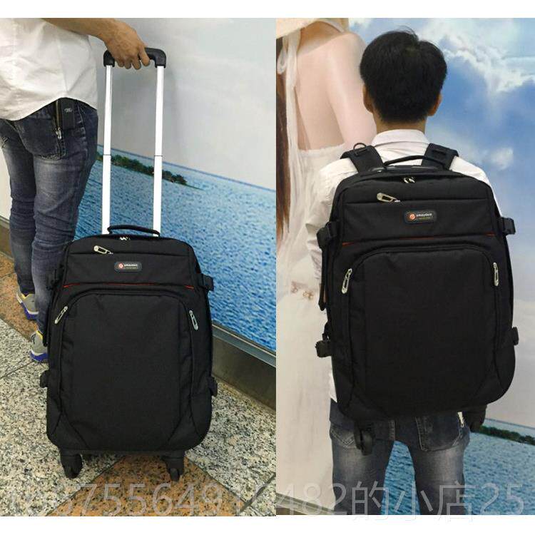 正品新推车背包拖机袋容大量多功袋能书包轮式旅行行李箱登袋轻