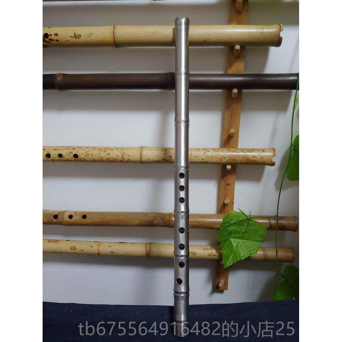 正品金属短箫纯钛便材手质弈心工制作袖珍携大音量音色损好不怕坏