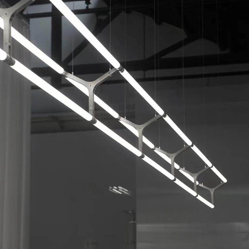 北欧长条吧台餐厅组合吊灯设计师工作室灯具酒店前台会议室马扎灯