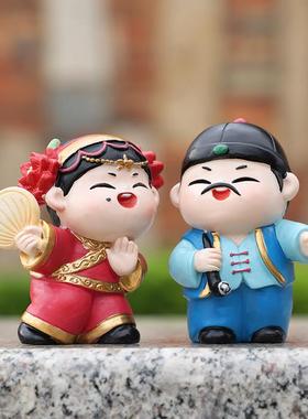 闽南火鼎公婆风俗文创树脂工艺品摆件创意国潮旅游民俗公仔纪念品
