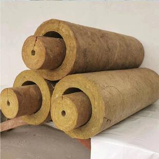 复合憎水岩棉纤维管隔热阻燃蒸汽管道保温材料隔音降噪岩棉管壳