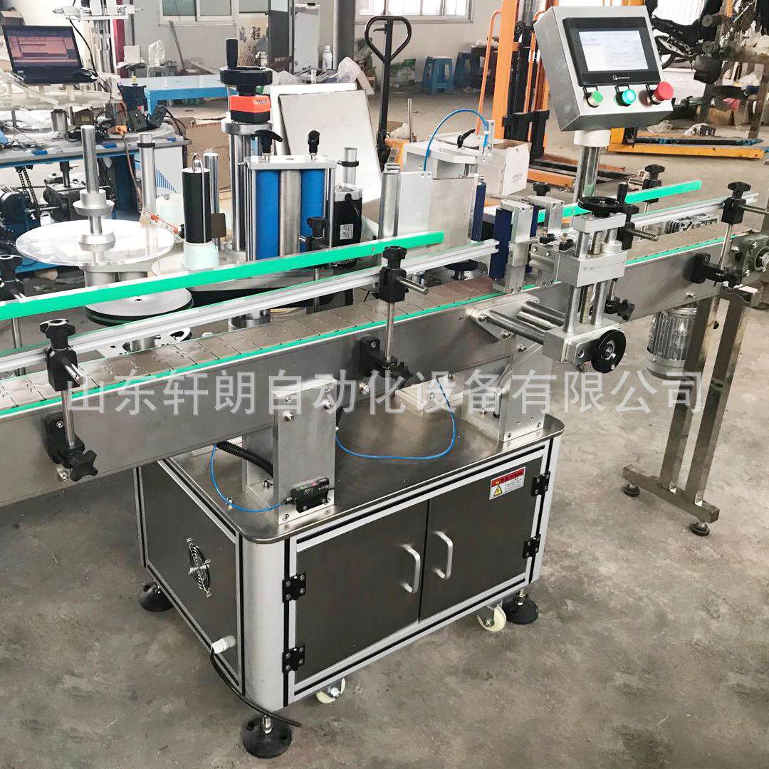 消毒药水贴标机 洗手液圆瓶不干胶贴标机 自动玻璃瓶药水贴标机