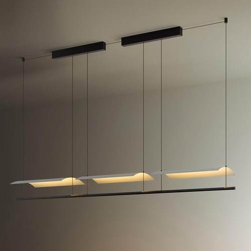 北欧设计师餐厅吧台吊灯现代简约样板间工作室长条极简前台装饰灯