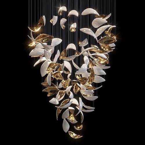 酒店会所大堂吊灯现代艺术玻璃吊灯复式楼客厅灯售楼部沙盘灯具