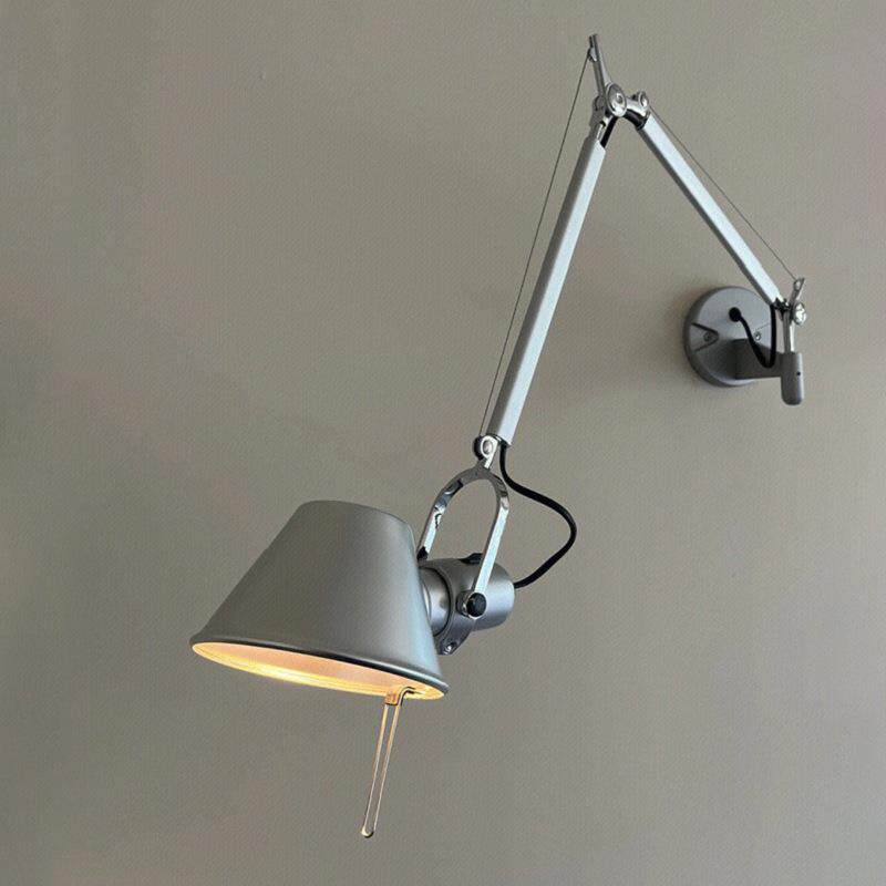 工业风北欧壁灯创意摇臂旋转伸缩设计师客厅书房卧室床头阅读壁灯