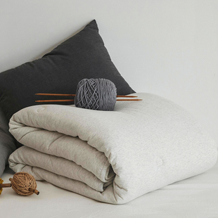 A类婴儿级别 超柔软针织天竺棉被子冬被加厚保暖全棉冬天被芯春秋