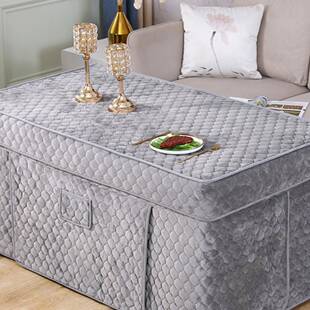 烤火罩新电夹炉罩加厚棉款方PFN形茶几长桌布电暖炉电烤炉桌子罩