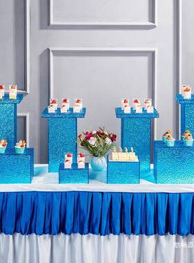 品甜台展示架宴会布置婚庆礼AL100518冷会点心台亚力餐茶歇摆台克