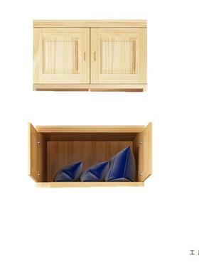 顶柜二三家门四门门五门顶箱实木松木柜全实RCT木简约吊现代用储