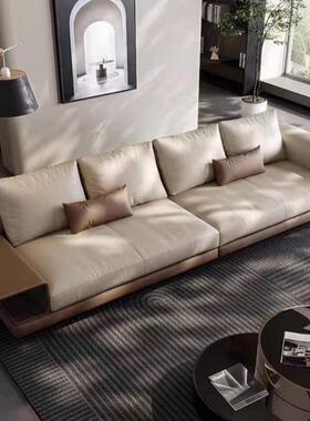 意式极简油风直客厅简沙发现奶代约轻IZC奢组合排沙发别墅大平层