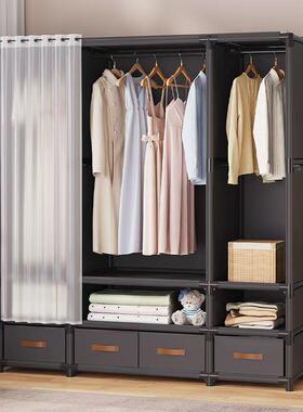 落地衣柜用布衣柜简易42392衣柜卧家室新款房出租装用组小户型