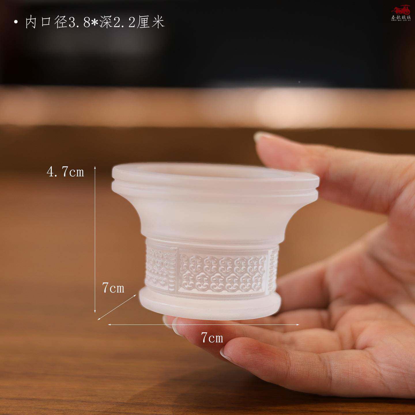 琉璃七色蜡烛台七彩莲花酥JRW油灯宝座相灯花佛桌中式面装饰佛前