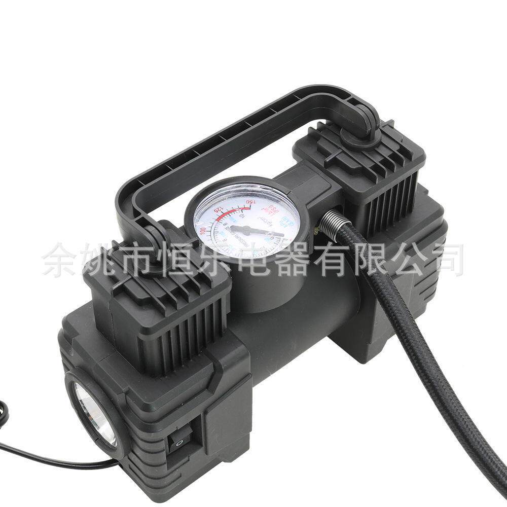 车v载充气双DKW缸压12大泵功率汽车轮胎打气高机小型便携电动打气