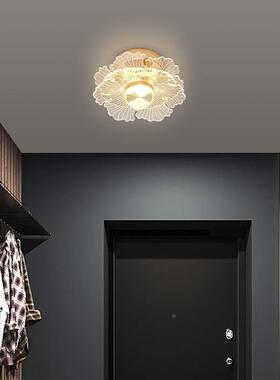 过道灯玄关17577过道灯阳台廊门花朵装饰网红走道灯现代L过ED吸顶