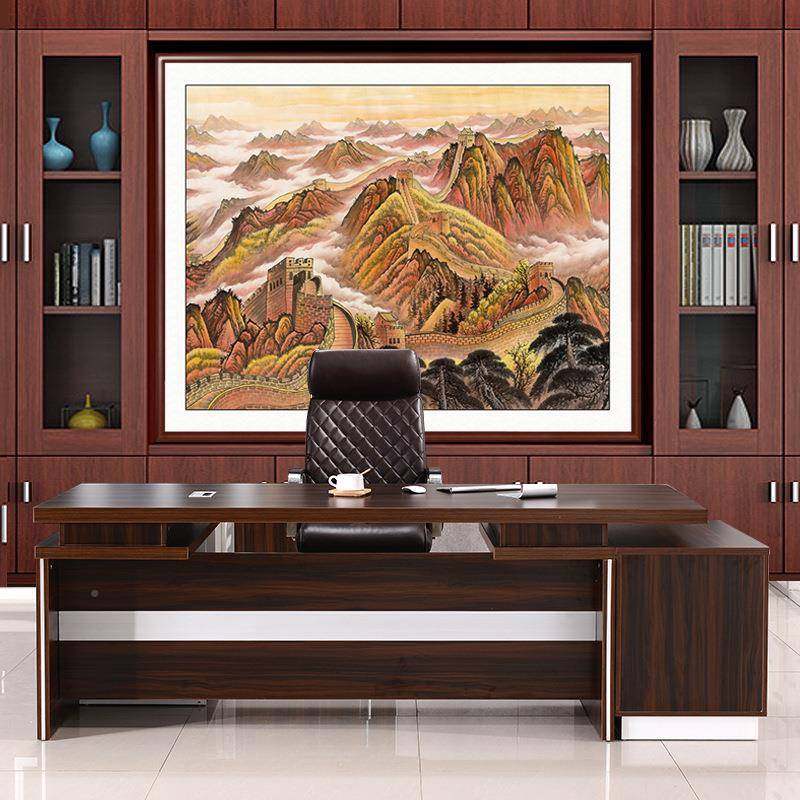 办公室挂万CJR里书长城画靠山图老板办公桌背景画柜壁画装画饰画,鲜花速递/花卉仿真/绿植园艺,其它园艺用品,淘宝优惠券,粉丝福利购,淘宝优惠卷