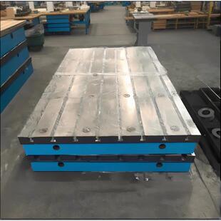 铸铁焊装接平台钳工EIH配板工作台模具检测台T型测量划线平槽调平