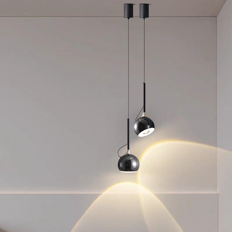 轻奢卧室头小912吊灯现代简约端触摸智能磁吸升床降款极简长高吊