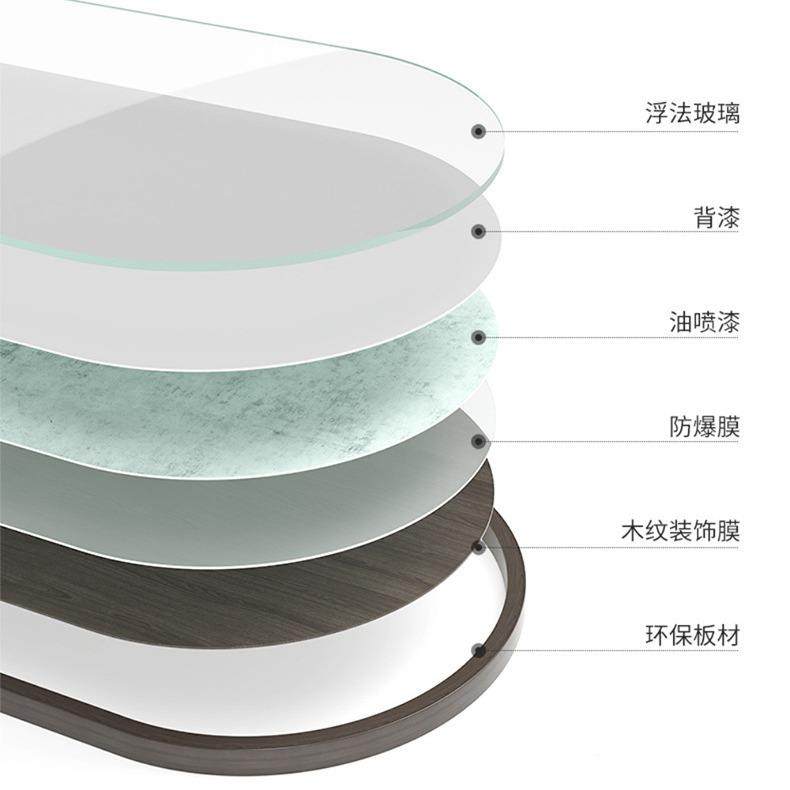 中古风穿衣镜全身贴镜家无用壁挂式异挂墙形大镜女生卧室子墙试衣