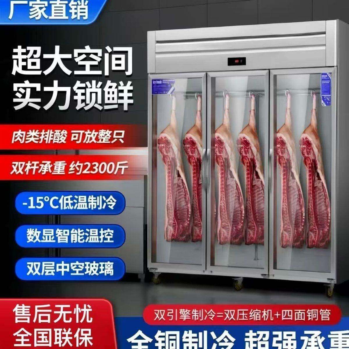 立式挂肉柜商牛羊肉保鲜冰排酸冷柜藏642示展柜吊用肉柜鲜肉冷冻