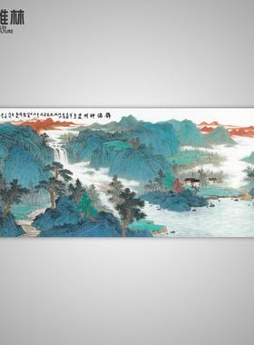 饰热卖办室装画芯YL201807名人字画大幅横山水画款客厅公装饰挂画