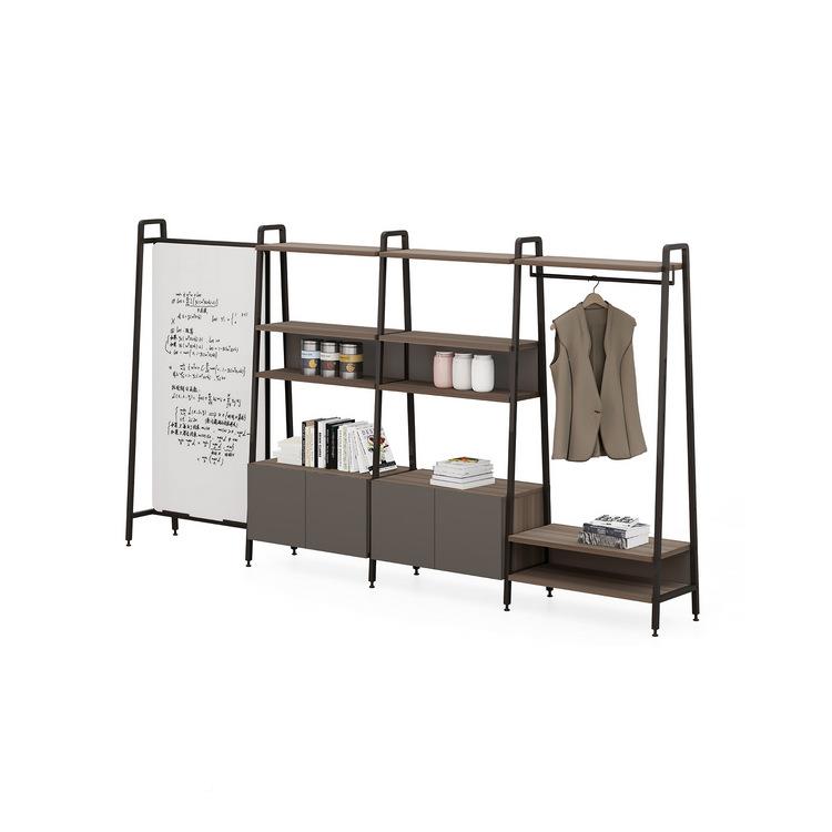 办公室屏示风隔断置物架铁艺落地花挂架组合衣装KUISHUE饰架玄关