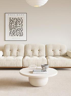 具0J穆小瑞家实木古复古沙发户型客厅三人位IRO直排可拆洗中风布