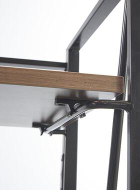 大桌面学习桌家用省间办强公桌学习桌子办公折QWN室承重钢空筋棍