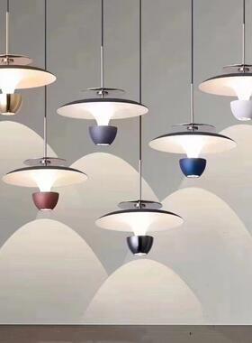 极简AJM卧床头金碟吊灯现代主约轻简奢书房客厅沙旁发玄关吊线灯