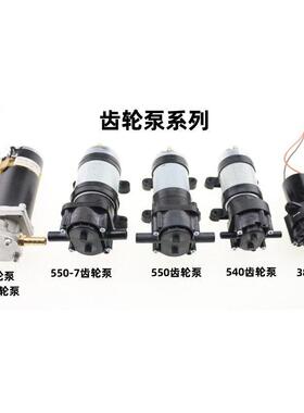 ROI450齿轮泵12V自吸泵叶化工泵环抽油水泵24V微型高压轮循泵