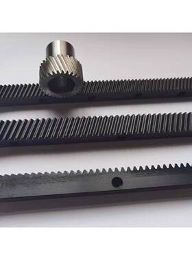 高精密齿条1.模19*19*1米7级高频淬斜火黑齿条5OXP精铣发齿条