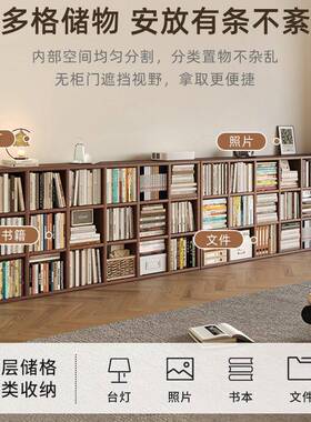 B^下t橡胶木去客厅化书视柜电一体矮柜柜实木书架收纳G776E储物方