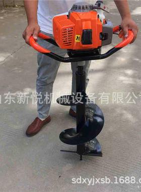 汽油手提HBF式挖坑机轻便型二冲程种植地钻农用果园机栽树种植机