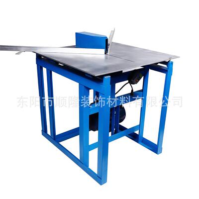 厂家线直木工机械推台条销切角机铝合相框切角金MZG机裁切机圆锯