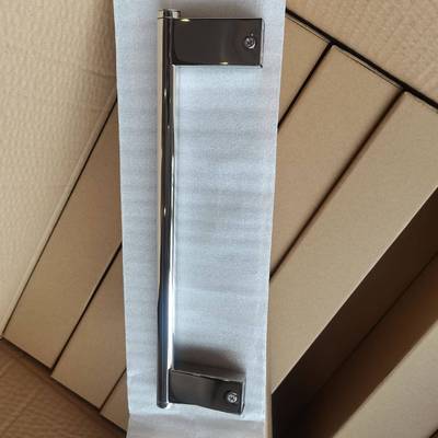 跨境扁XMV座圆管304不锈钢浴物室螺丝打孔安装单壁杆挂式毛巾置架