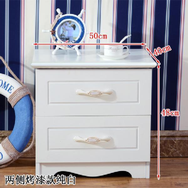 白色简易烤漆欧式多功能床头柜