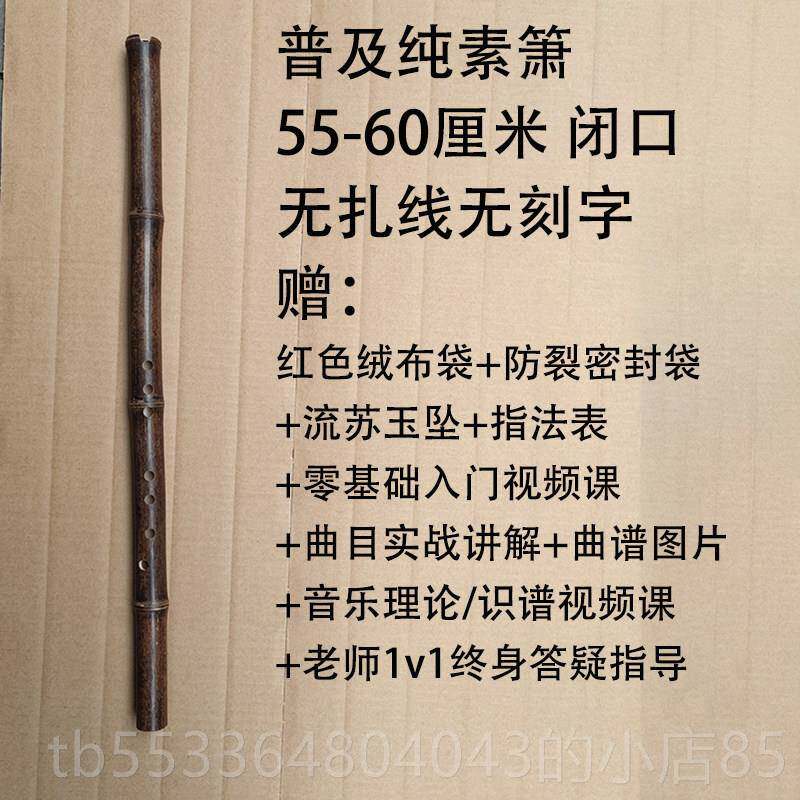 高档洞箫乐器学初学门专业G紫竹六古风八孔F调玉短萧入竖吹长生笛