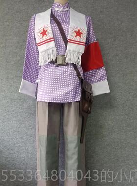 高档现山代装京样板戏杜鹃柯湘紫色方剧格演出服便第三场刑场服雷