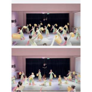 高档儿童典舞影江南舞蹈灯表演服装古中式轻厚妆触服装灯饰道具