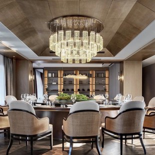 酒店会所高档餐饮包厢吊灯售楼处客厅餐厅大气饭店包房间艺术灯具