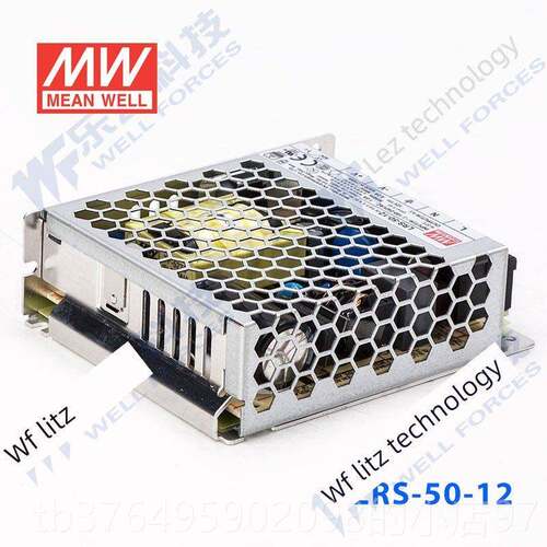 新款Mean Wel 12V电l50W Lrs50-12直流开关稳压220源V至12Vdc台湾