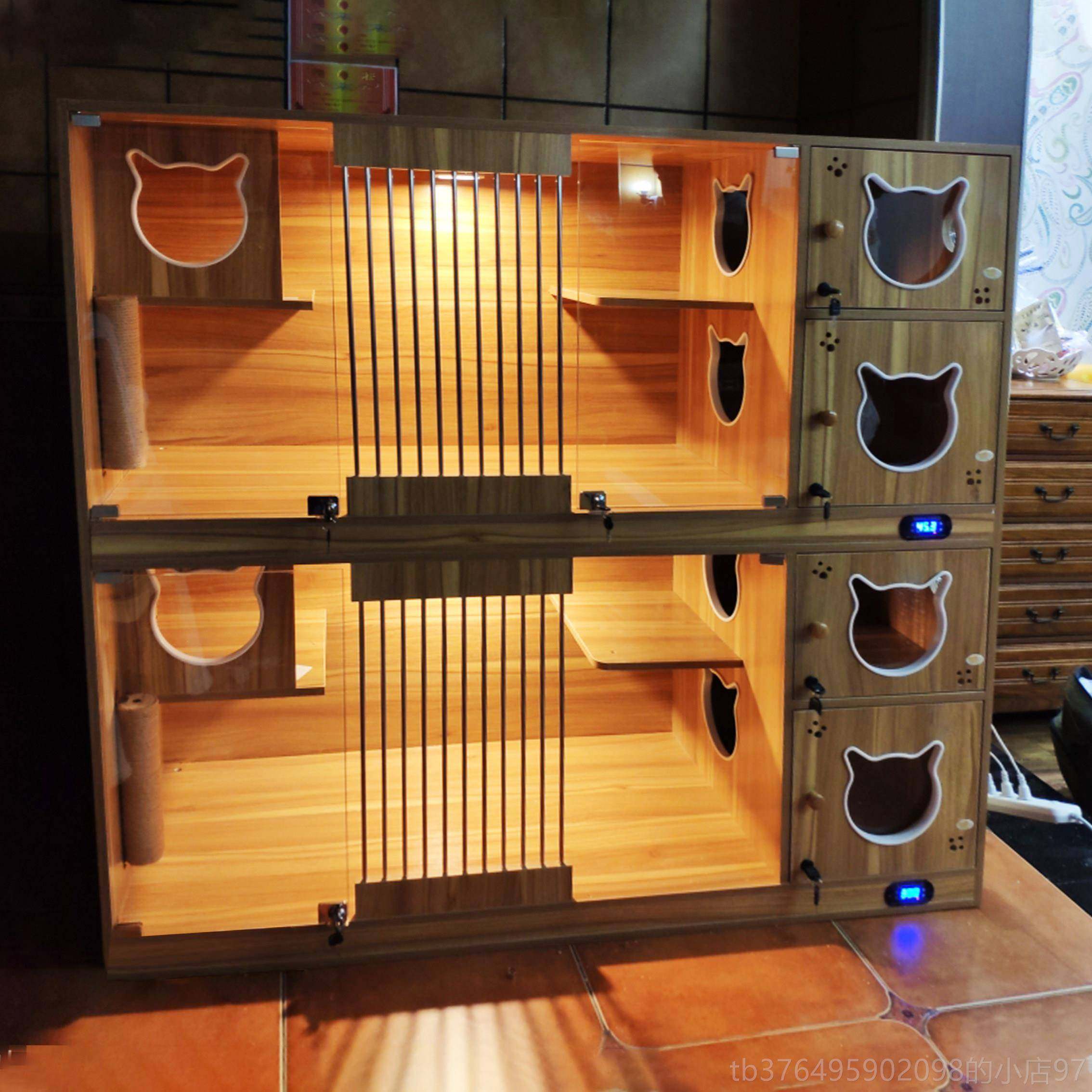 新款别墅实家用猫猫柜繁育笼无毛猫猫窝定制木恒温保加热温箱宠物,宠物/宠物食品及用品,猫笼子/猫别墅,淘宝优惠券,粉丝福利购,淘宝优惠卷